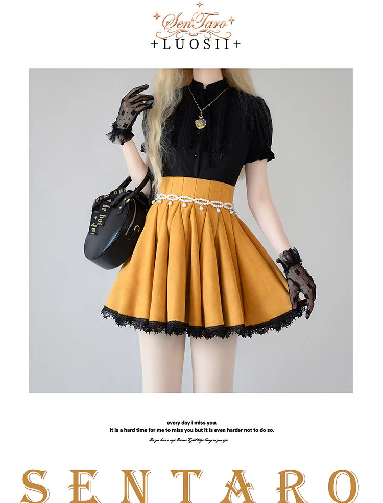 Canneles Elegant Classic High Waist Lolita Skirt - Image 48