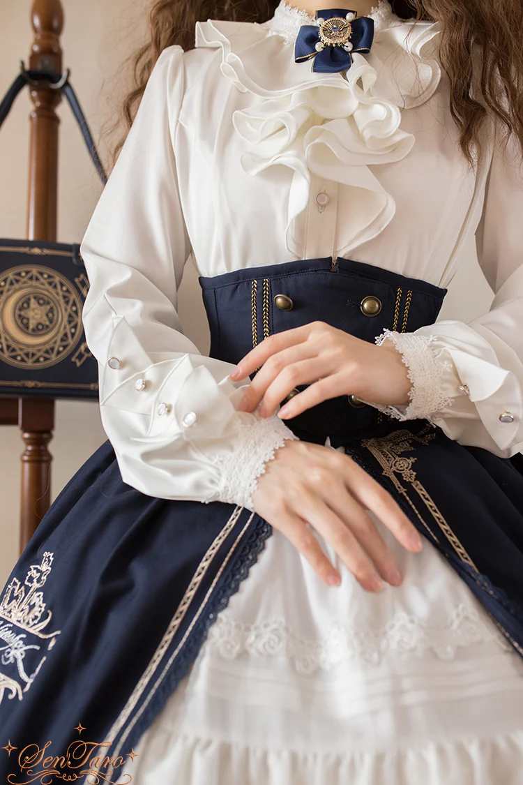 Dark Forest - Elegant Baroque Lolita Blouse - Image 9