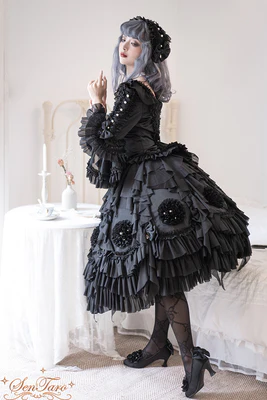 Snow Ear - Rococo Lolita OP Tea Party Dress - Image 20
