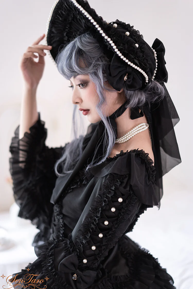 Snow Ear - Rococo Lolita OP Tea Party Dress - Image 21
