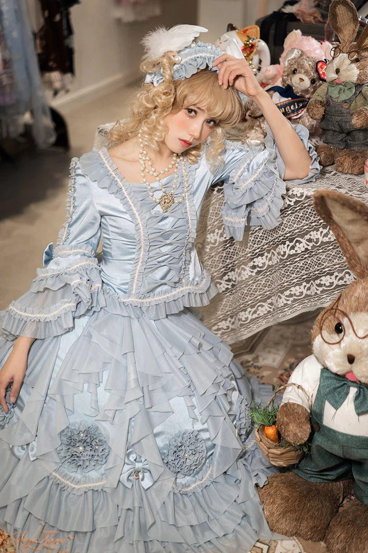 Snow Ear - Rococo Lolita OP Tea Party Dress - Image 29