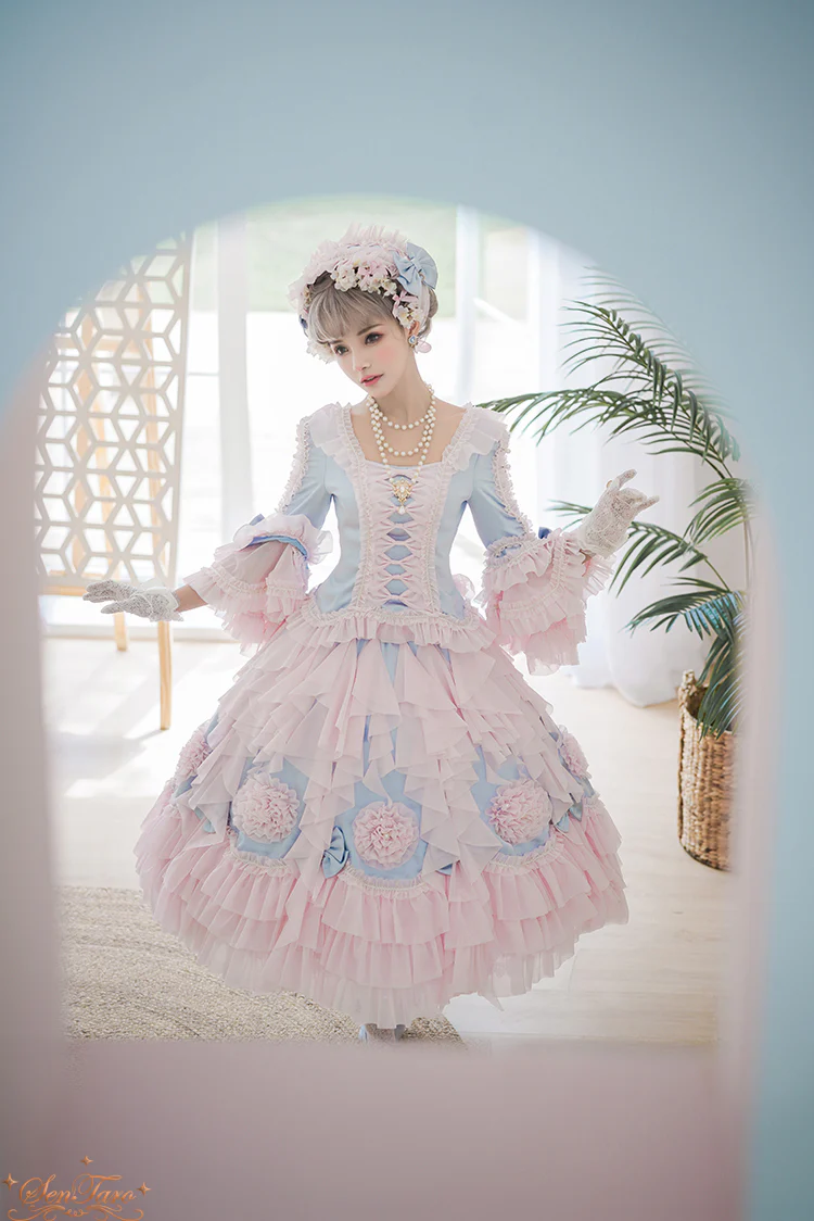 Snow Ear - Rococo Lolita OP Tea Party Dress - Image 3