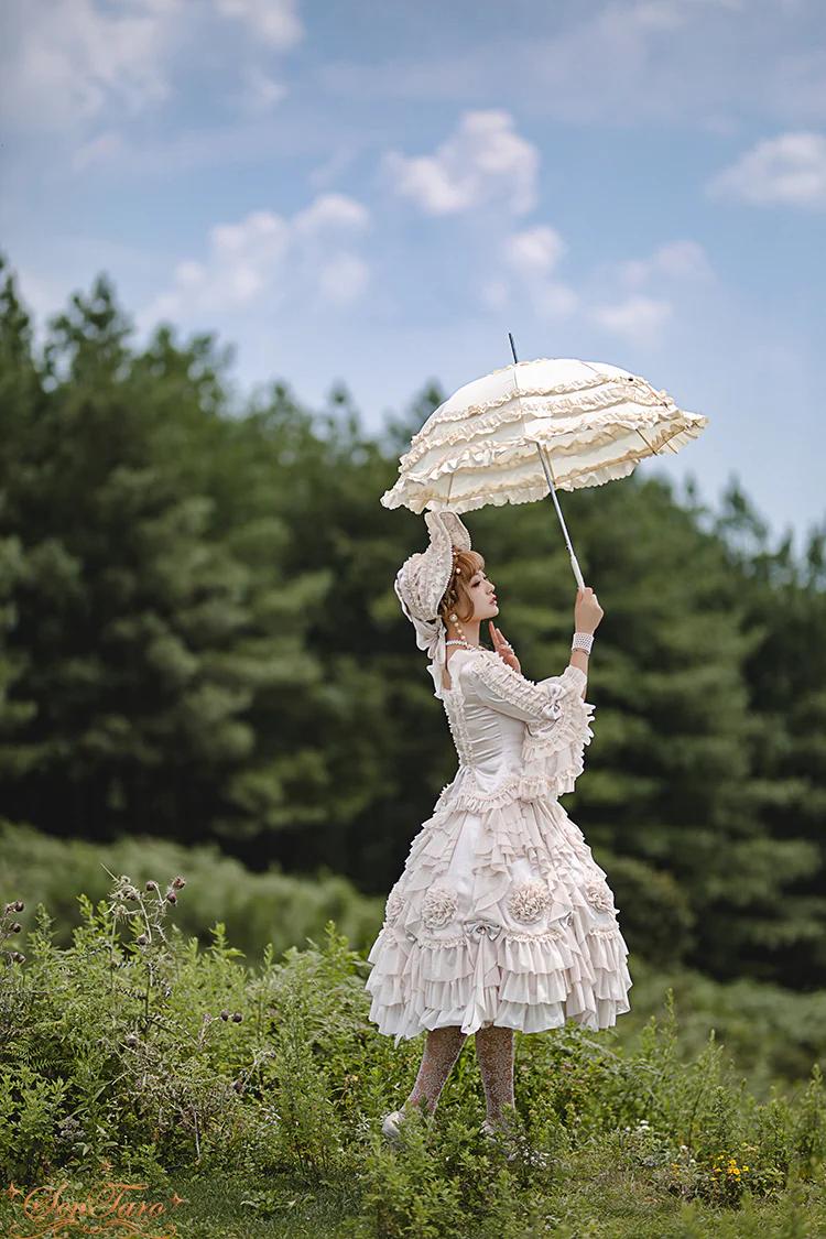 Snow Ear - Rococo Lolita OP Tea Party Dress - Image 33