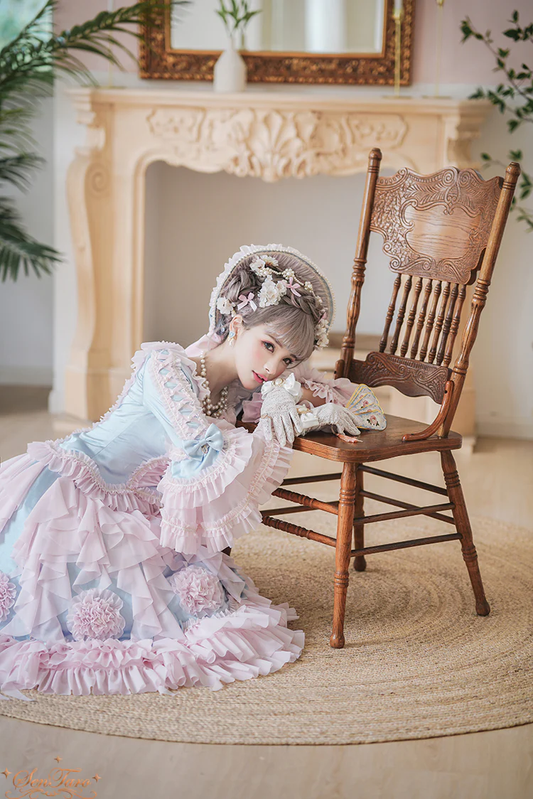 Snow Ear - Rococo Lolita OP Tea Party Dress - Image 4
