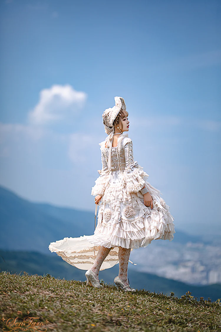 Snow Ear - Rococo Lolita OP Tea Party Dress - Image 42