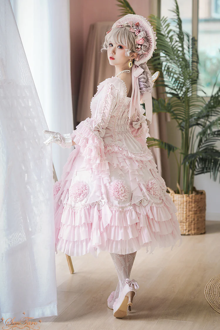 Snow Ear - Rococo Lolita OP Tea Party Dress - Image 44