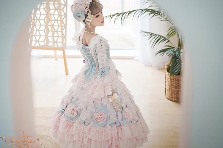 Snow Ear - Rococo Lolita OP Tea Party Dress - Image 8