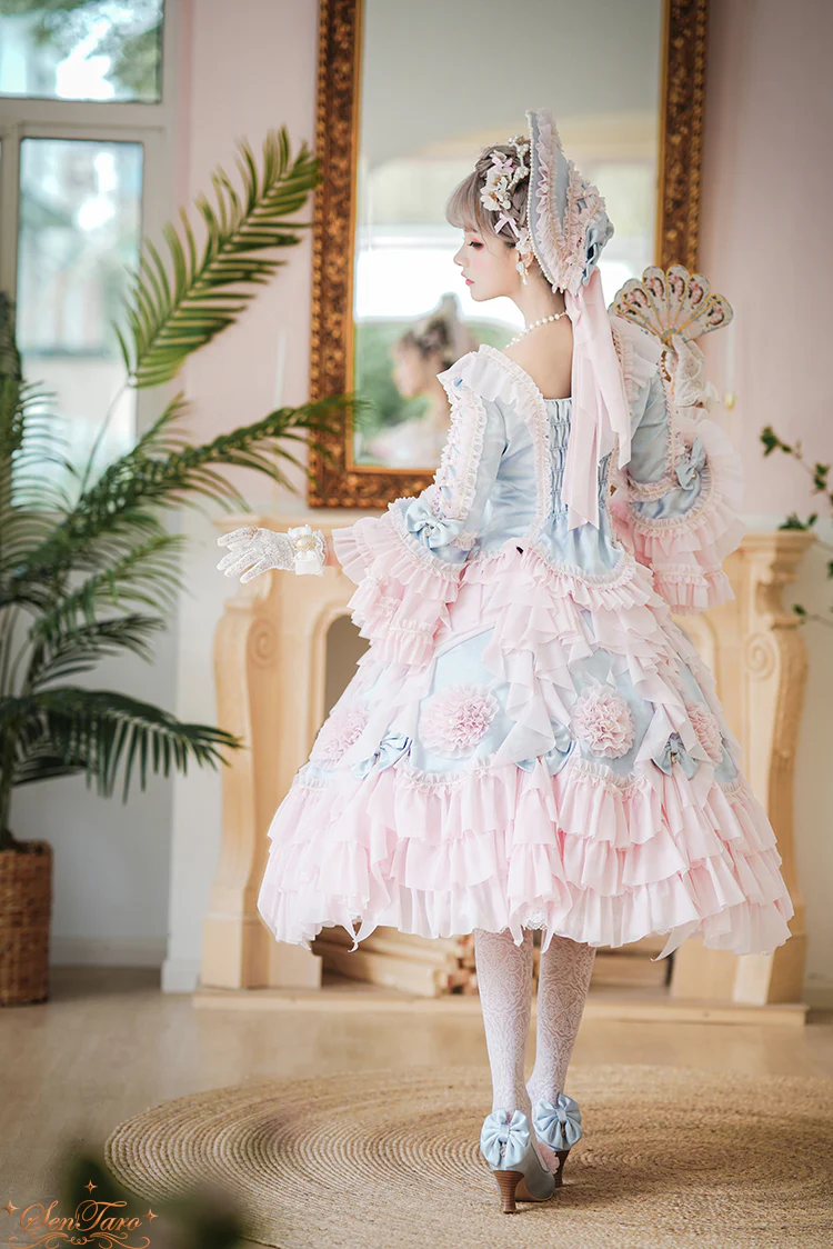 Snow Ear - Rococo Lolita OP Tea Party Dress - Image 9