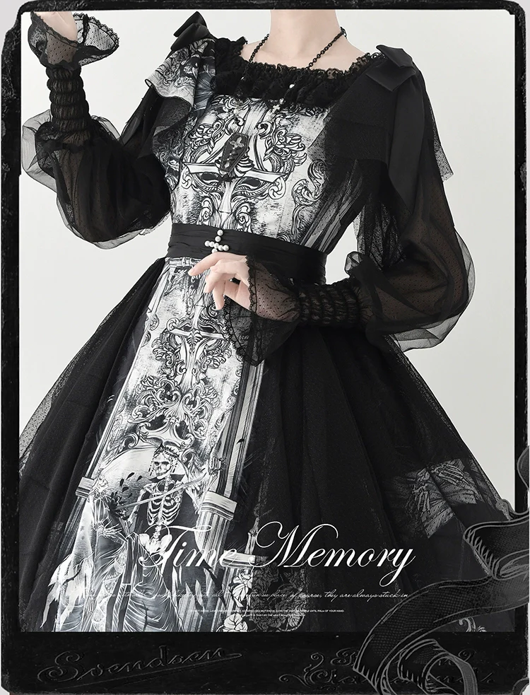 Layered Heart - Sheer Classic Shirt with Mutton Sleeves & Polka Dot - Image 20