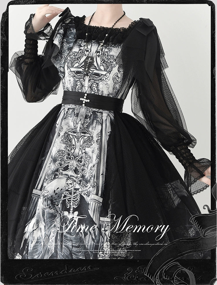Layered Heart - Sheer Classic Shirt with Mutton Sleeves & Polka Dot - Image 21