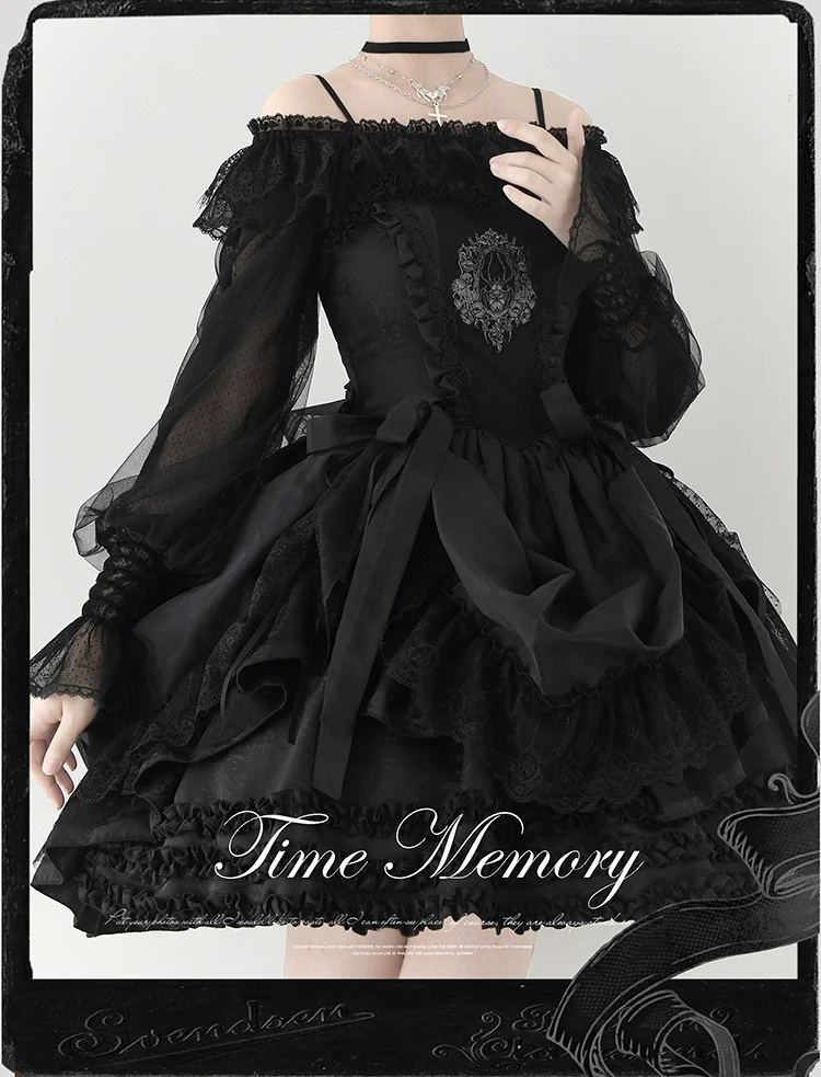 Layered Heart - Sheer Classic Shirt with Mutton Sleeves & Polka Dot - Image 22