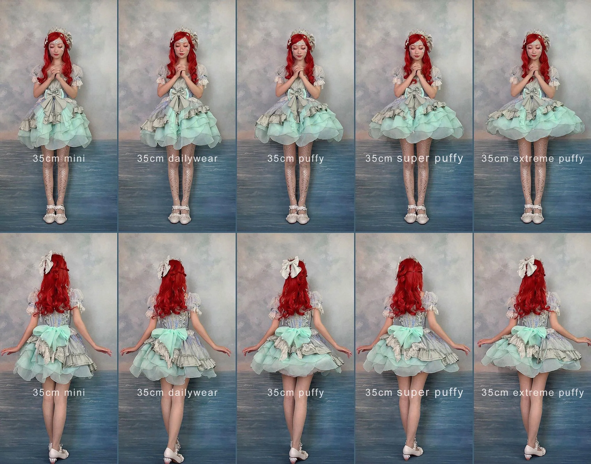 Aurora&Ariel - Short A Line Dailywear Petticoat | 13.8" (35 cm) Length - Image 37