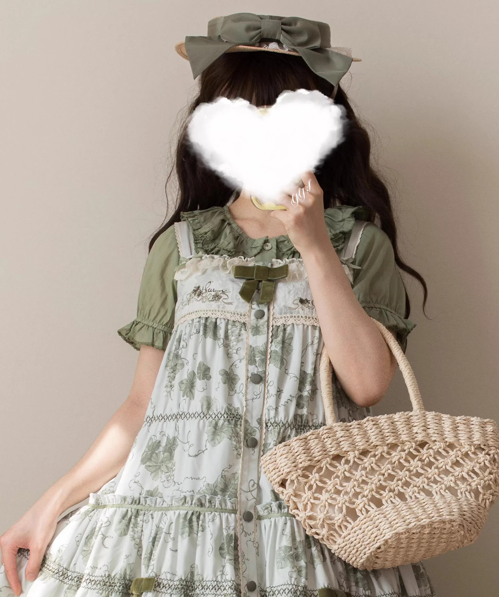 EverSpring - Short Sleeve Sweet Lolita Shirt, Peter Pan Collar - Image 5