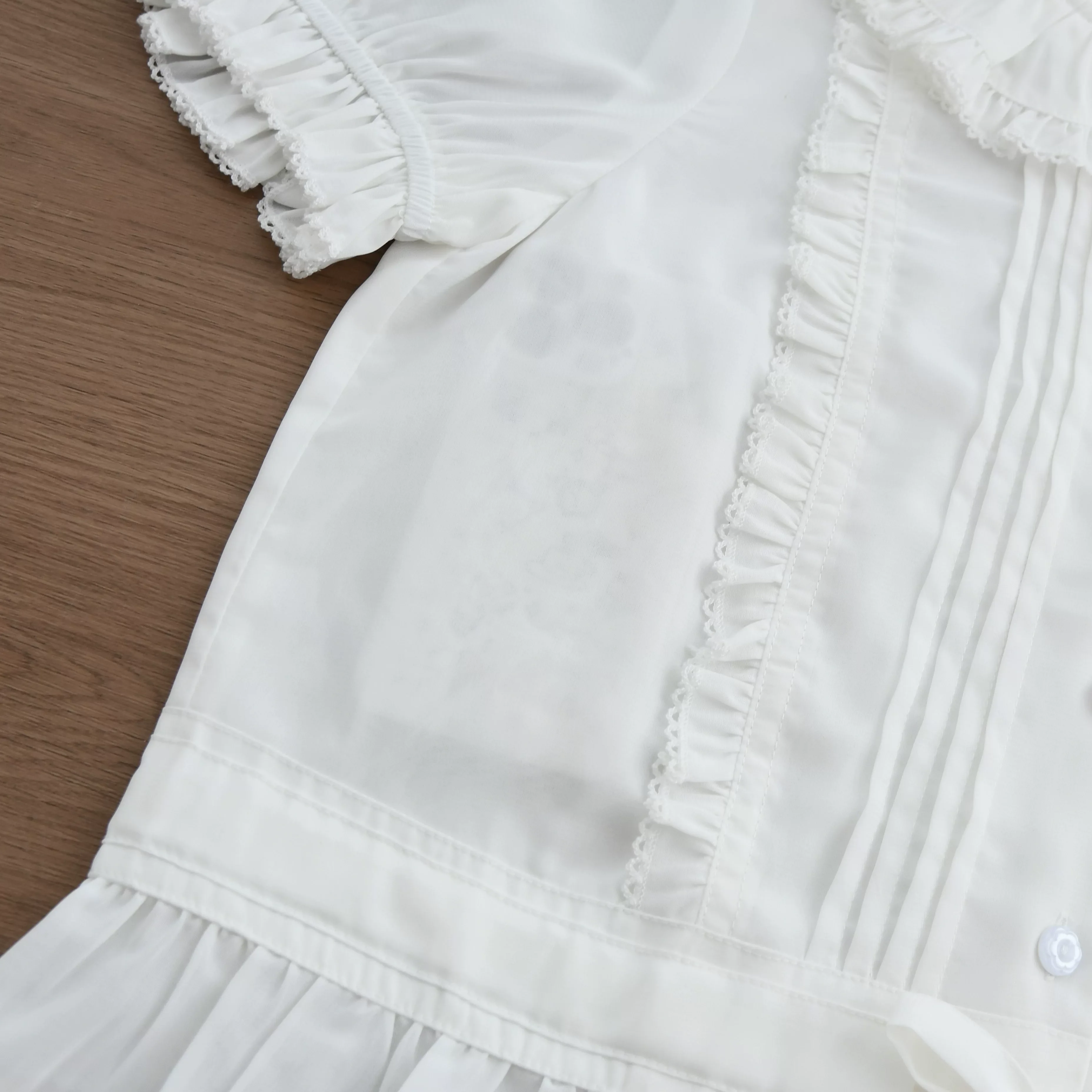 EverSpring - Short Sleeve Sweet Lolita Shirt, Peter Pan Collar - Image 9