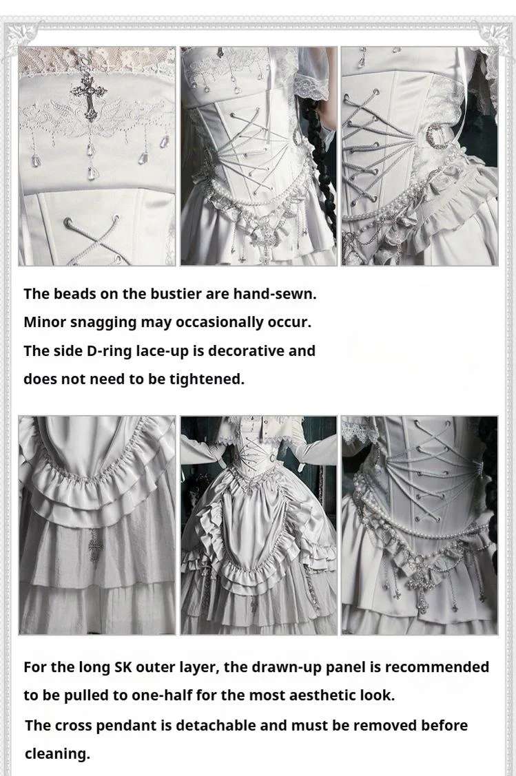 Humanoid Robot - Silver Gothic Lolita Mermaid Skirt Set - Image 16