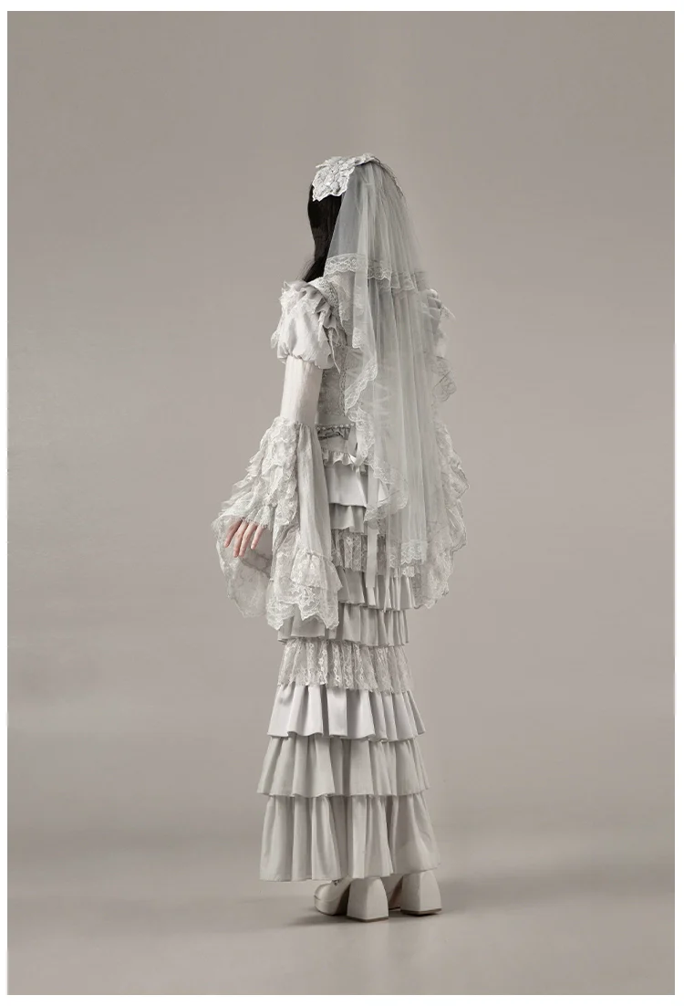 Humanoid Robot - Silver Gothic Lolita Mermaid Skirt Set - Image 61