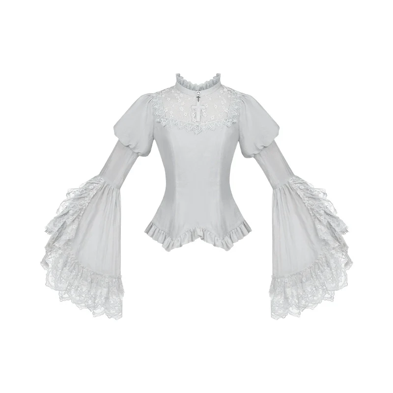 Humanoid Robot - Silver Gothic Lolita Mermaid Skirt Set - Image 66
