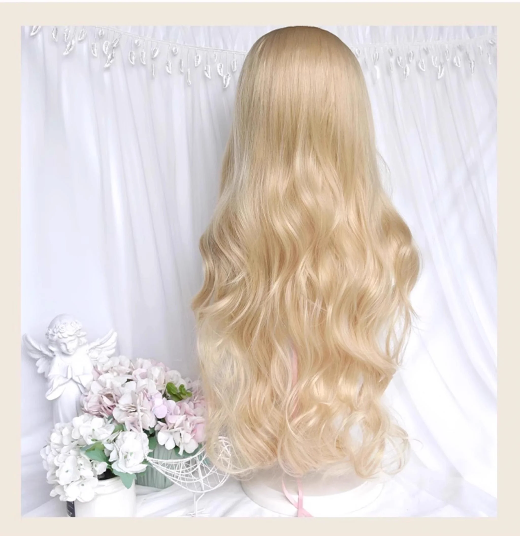 Sinwavy - Elegant Lolita Platinum Wig Long Curly Layered Wig - Image 7