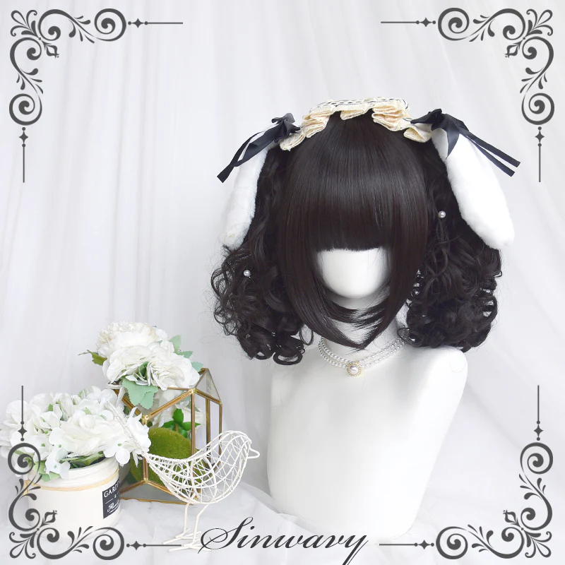 Sinwavy - Pandora's Box - Lolita Short Wig with Cute Double Ponytails - Image 21
