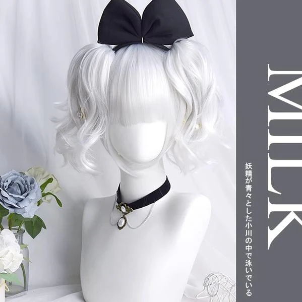 Sinwavy - Pandora's Box - Lolita Short Wig with Cute Double Ponytails - Image 38