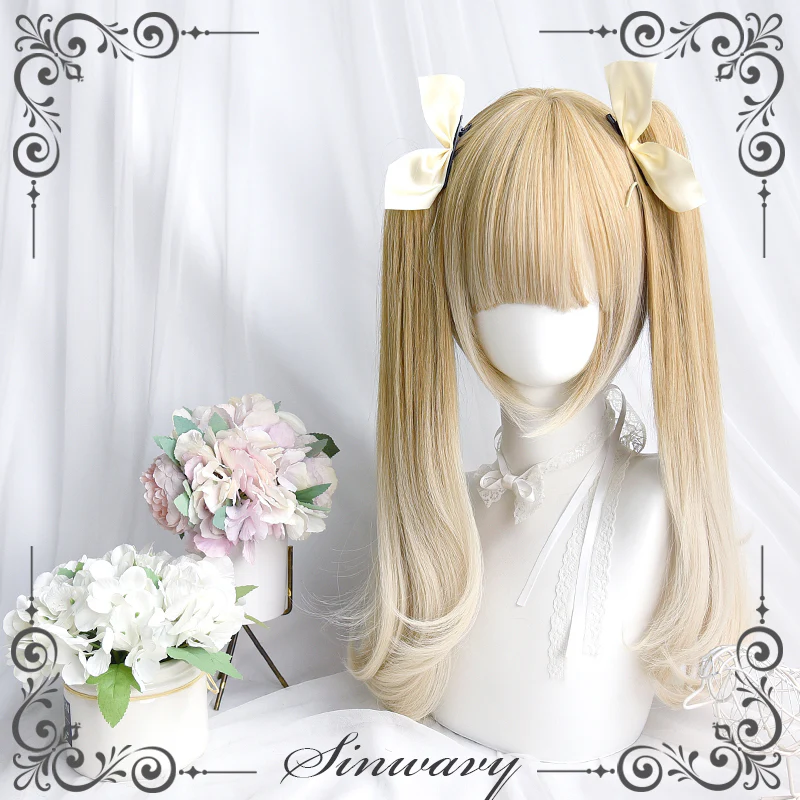 Sinwavy - Pandora's Box - Lolita Short Wig with Cute Double Ponytails - Image 5