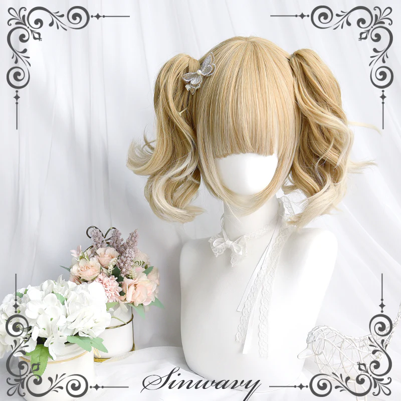 Sinwavy - Pandora's Box - Lolita Short Wig with Cute Double Ponytails - Image 6