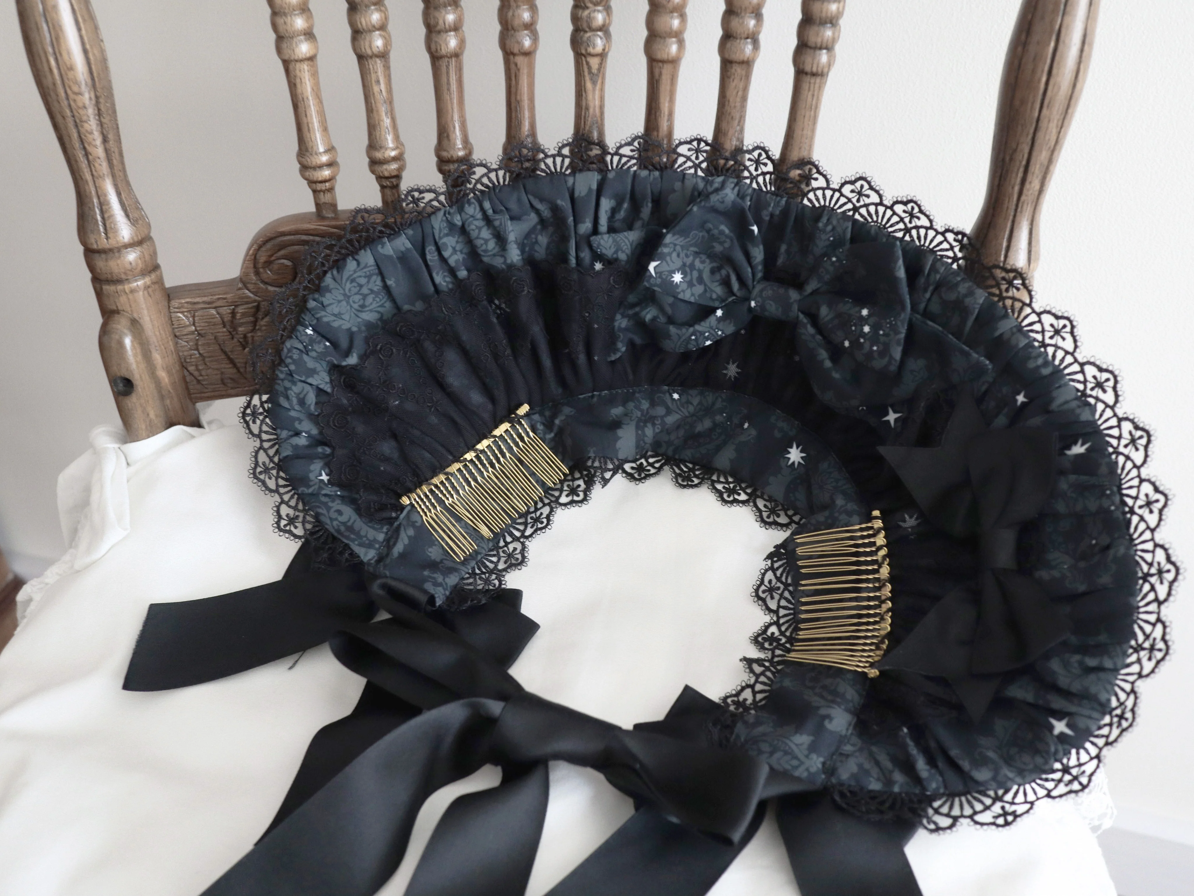 Dragonbone Lily - Dragon Skeleton Print Gothic Lolita Bust-supporting JSK and BNT - Image 35