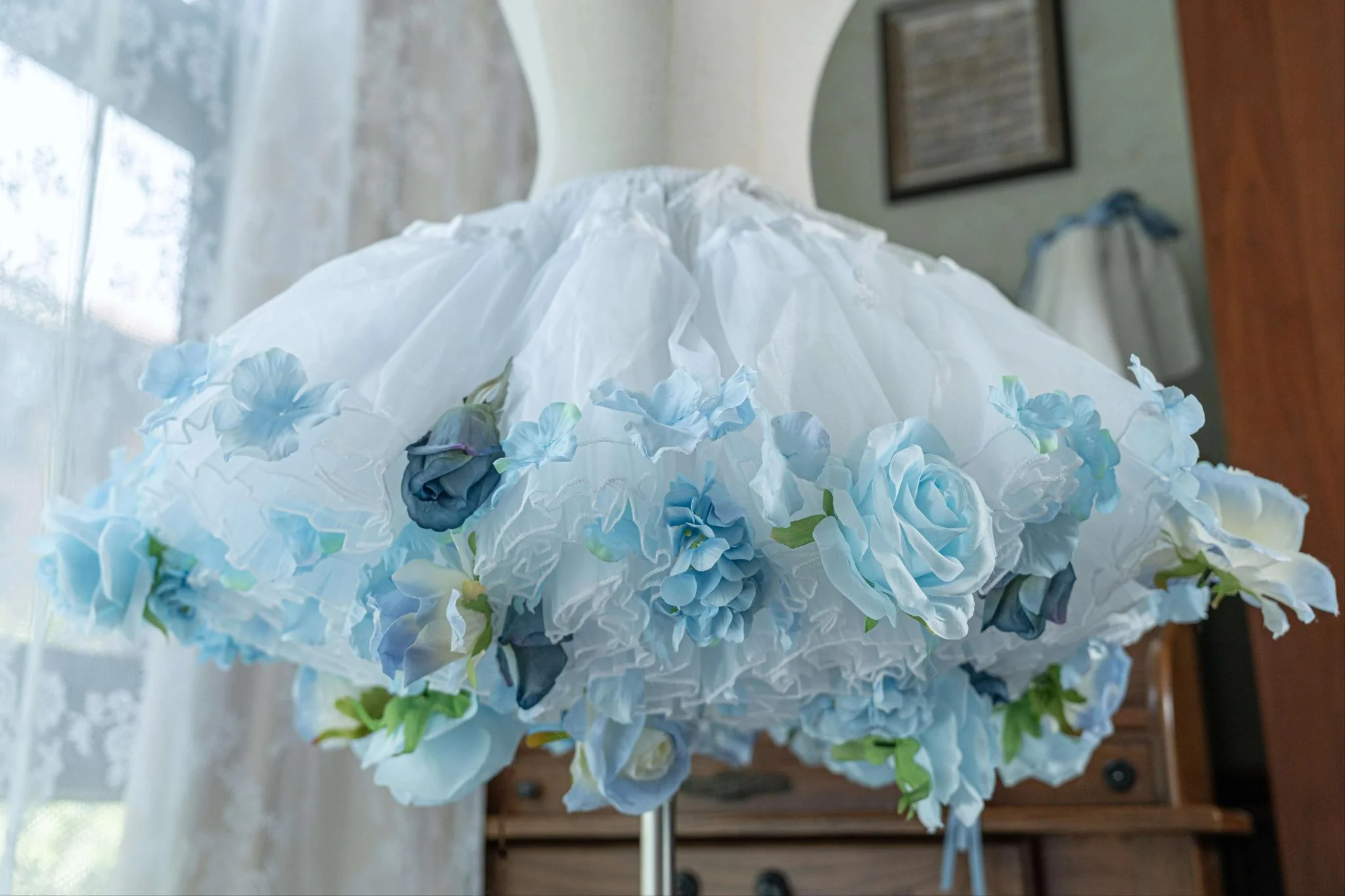 Floral Lolita Petticoat with Detachable Trim - Image 13