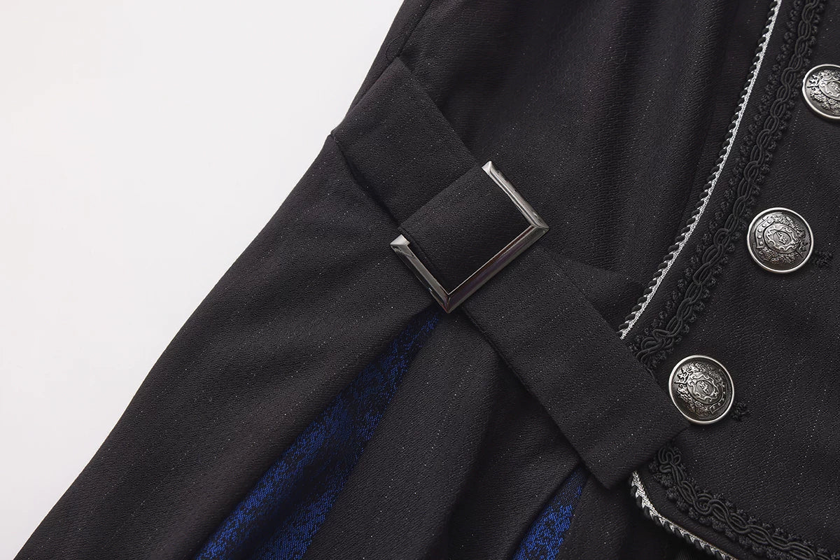 Timeless Silence Mystery - Sleeveless Ouji Lolita Coat, High-Low Hem - Image 5