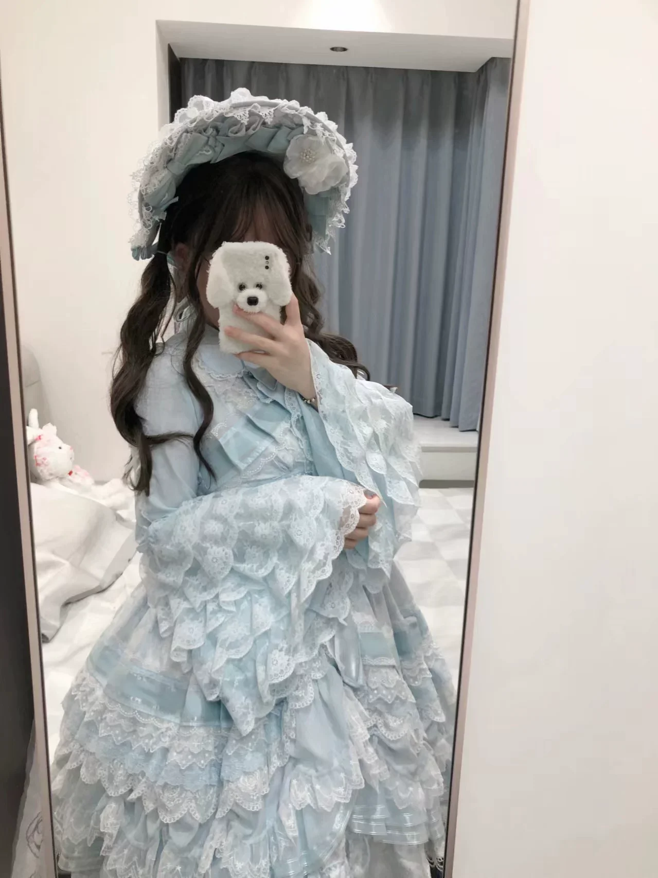 Fermented Milk Puff - Slim Fit Sweet Lolita Shirt, Hime Sleeve - Image 7