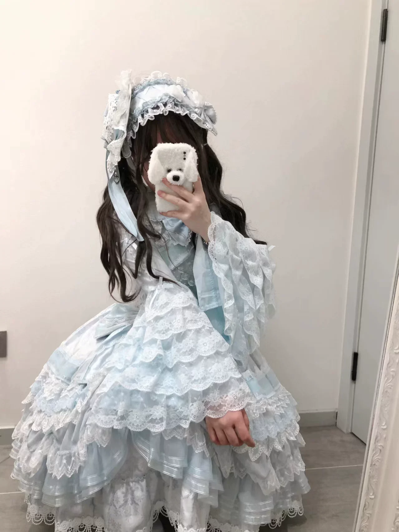 Fermented Milk Puff - Slim Fit Sweet Lolita Shirt, Hime Sleeve - Image 8