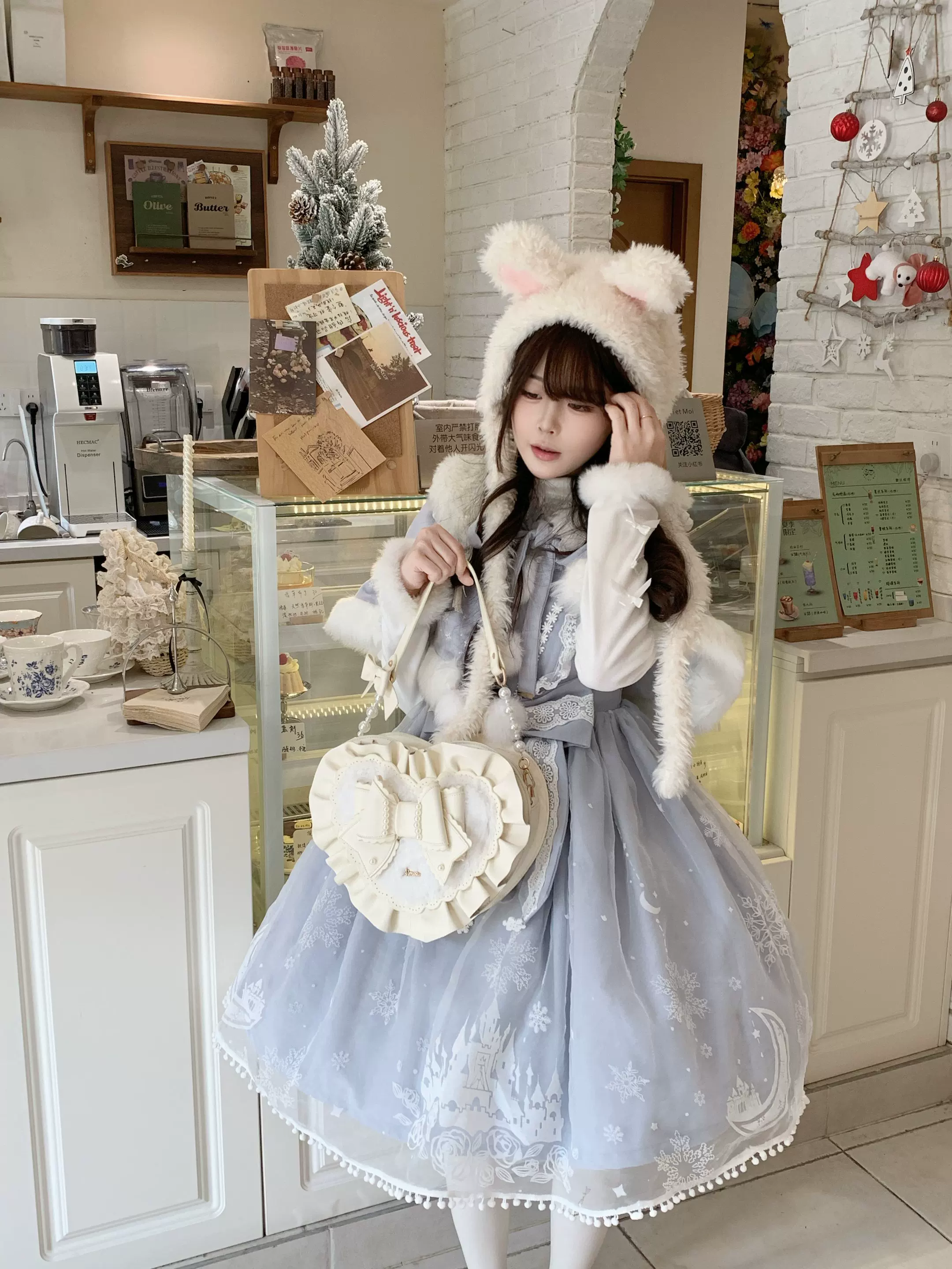 Small Gift Box - Sweet Lolita Heart Handbag, Bow Accent - Image 25