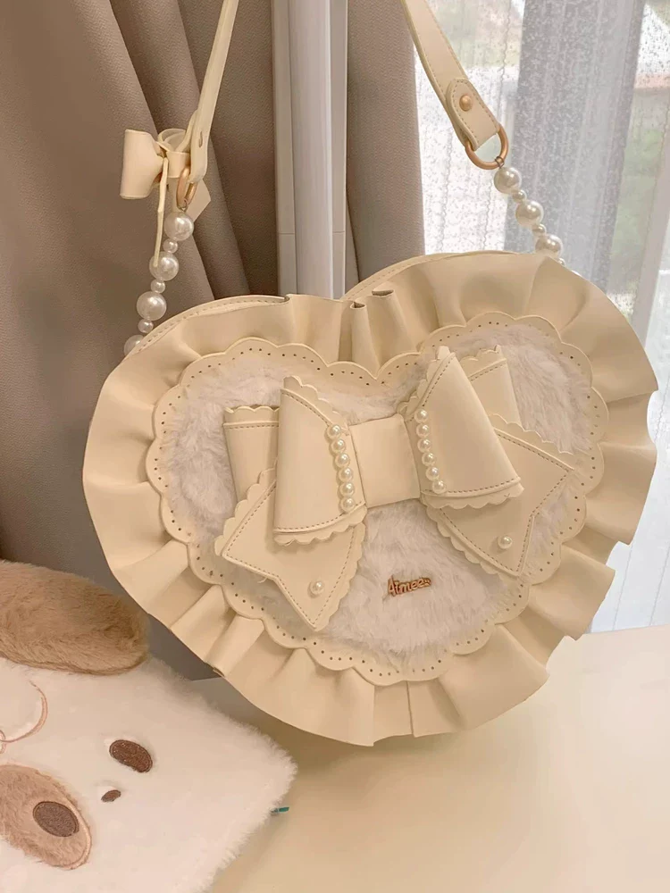 Small Gift Box - Sweet Lolita Heart Handbag, Bow Accent - Image 34