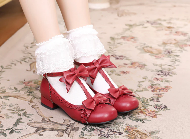 Mengjiang Kiri - Sweet Lolita Gorgeous Leather Shoes - Image 11