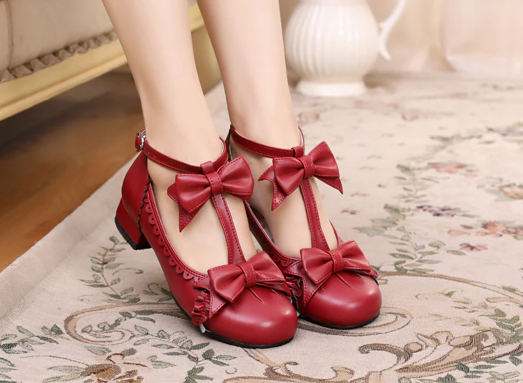 Mengjiang Kiri - Sweet Lolita Gorgeous Leather Shoes - Image 16