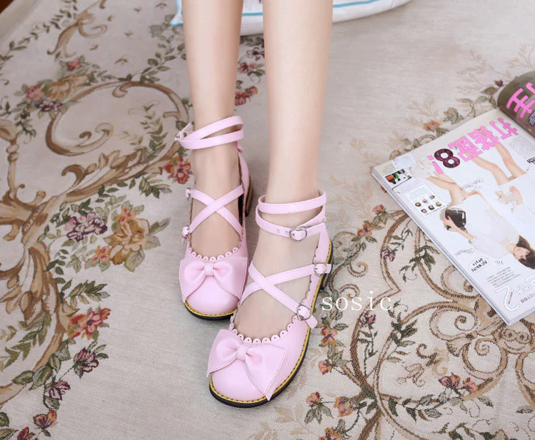 Sweet Lolita Low Heel Shoes Multicolors - Image 25
