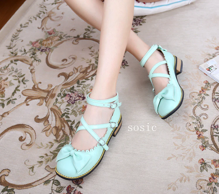 Sweet Lolita Low Heel Shoes Multicolors - Image 3