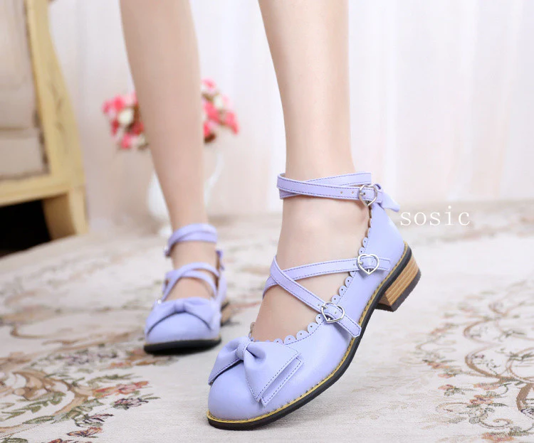 Sweet Lolita Low Heel Shoes Multicolors - Image 4