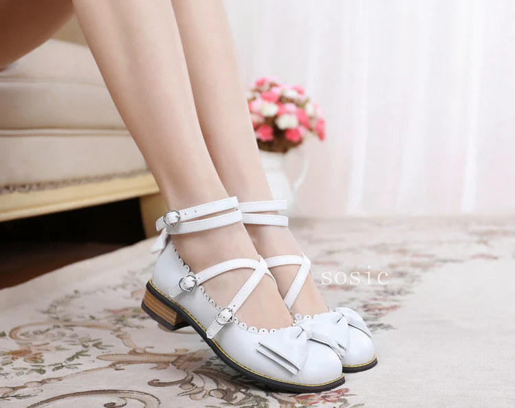 Sweet Lolita Low Heel Shoes Multicolors - Image 44