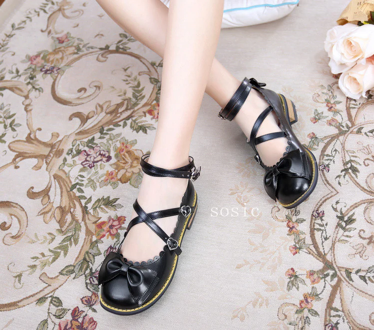Sweet Lolita Low Heel Shoes Multicolors - Image 50