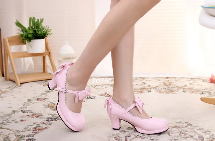 Sweet Lolita Tea Party Thick Heels Shoes - Image 13