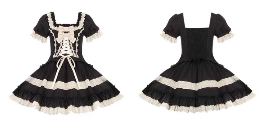 With PUJI - Chapter Seven - Spring Cotton Lolita OP Dress Doll-Like Dress - Image 13