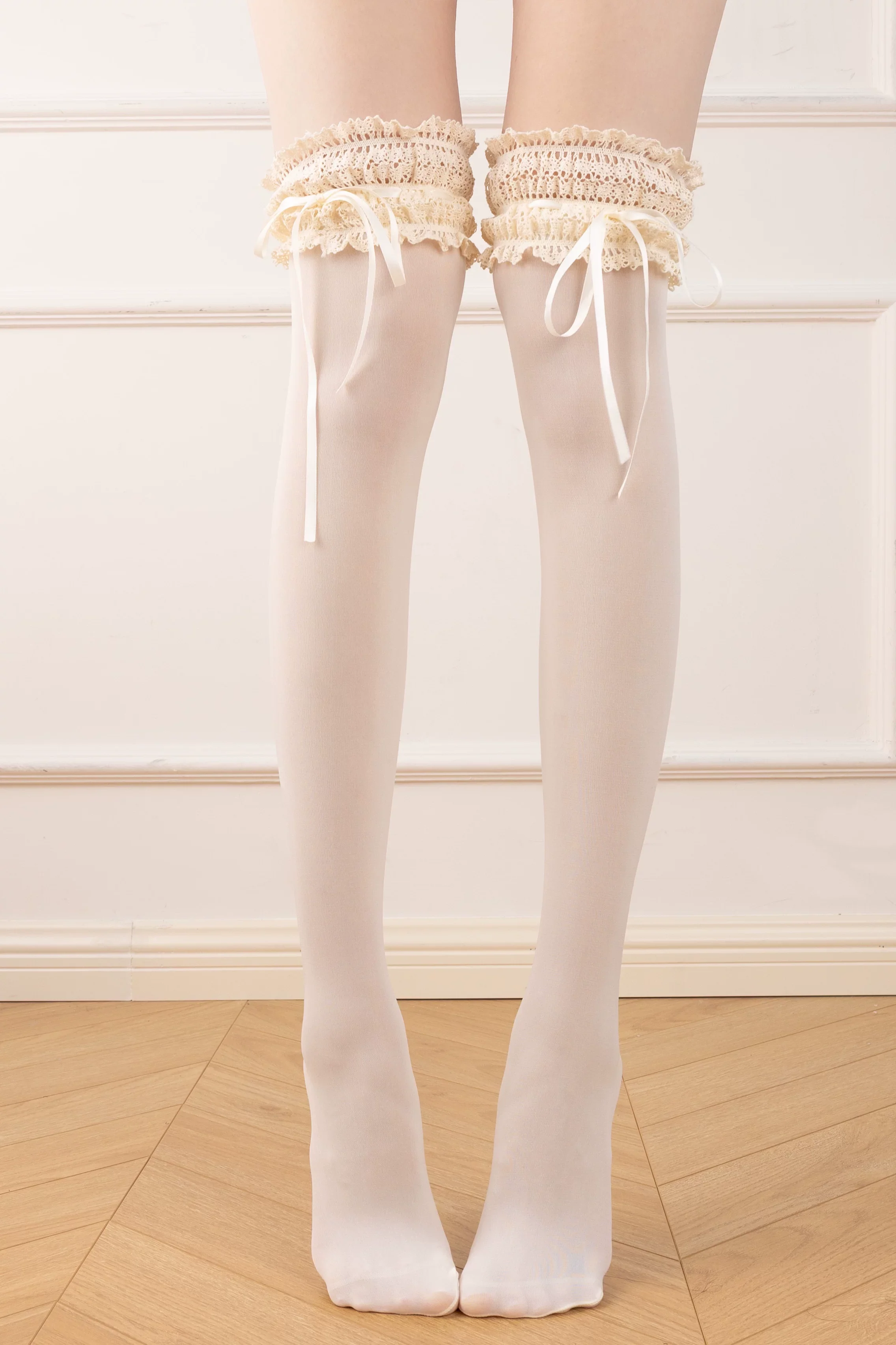 Spring Daily Lolita Socks, Lace & Bow - Image 15