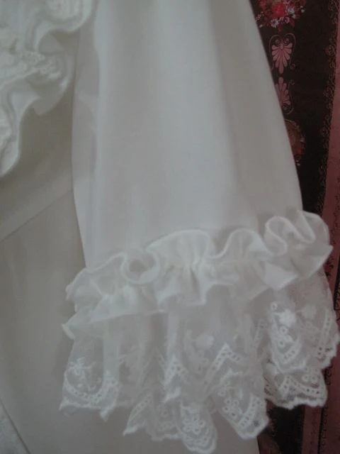 Square Collar Chiffon Lolita Loose Blouse - Image 7