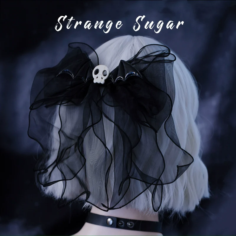 Strange Sugar - Gothic Hair Accessories Set Skulls Sharks Lolita Clips Headbands - Image 12