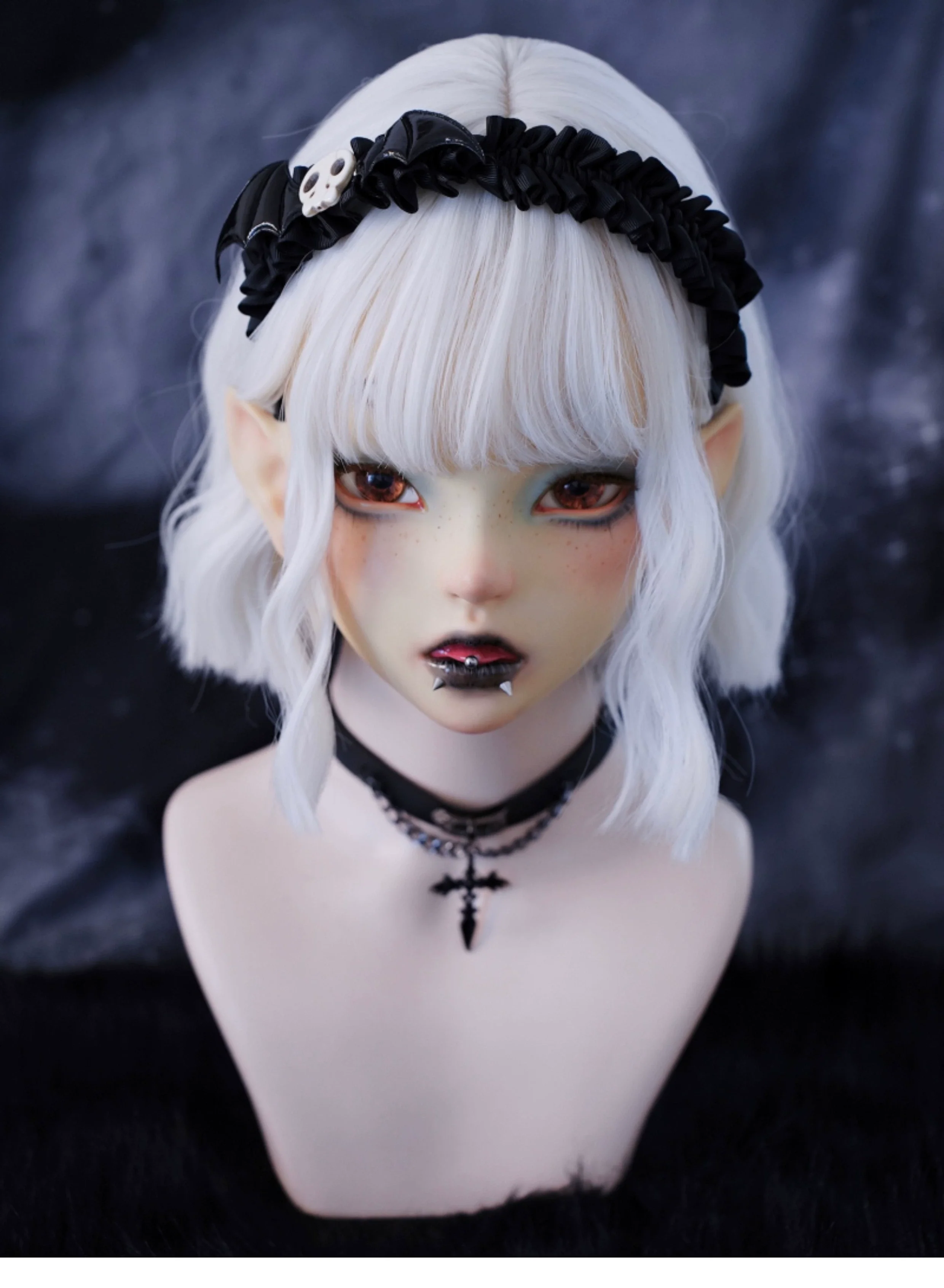 Strange Sugar - Gothic Hair Accessories Set Skulls Sharks Lolita Clips Headbands - Image 14