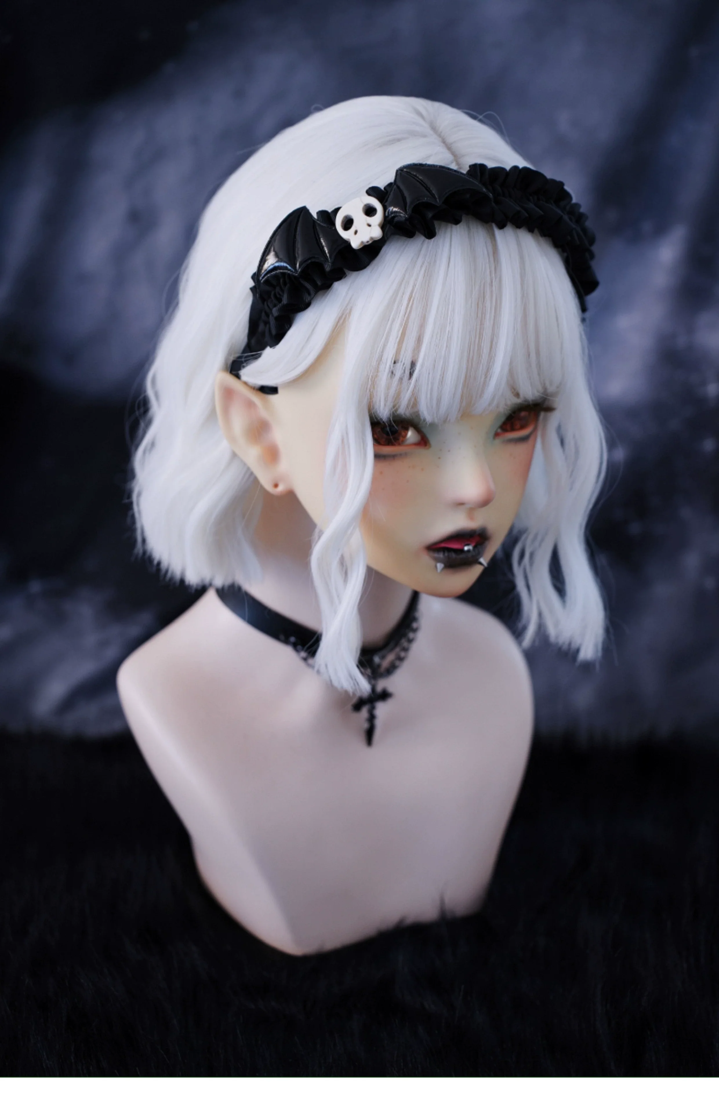 Strange Sugar - Gothic Hair Accessories Set Skulls Sharks Lolita Clips Headbands - Image 15