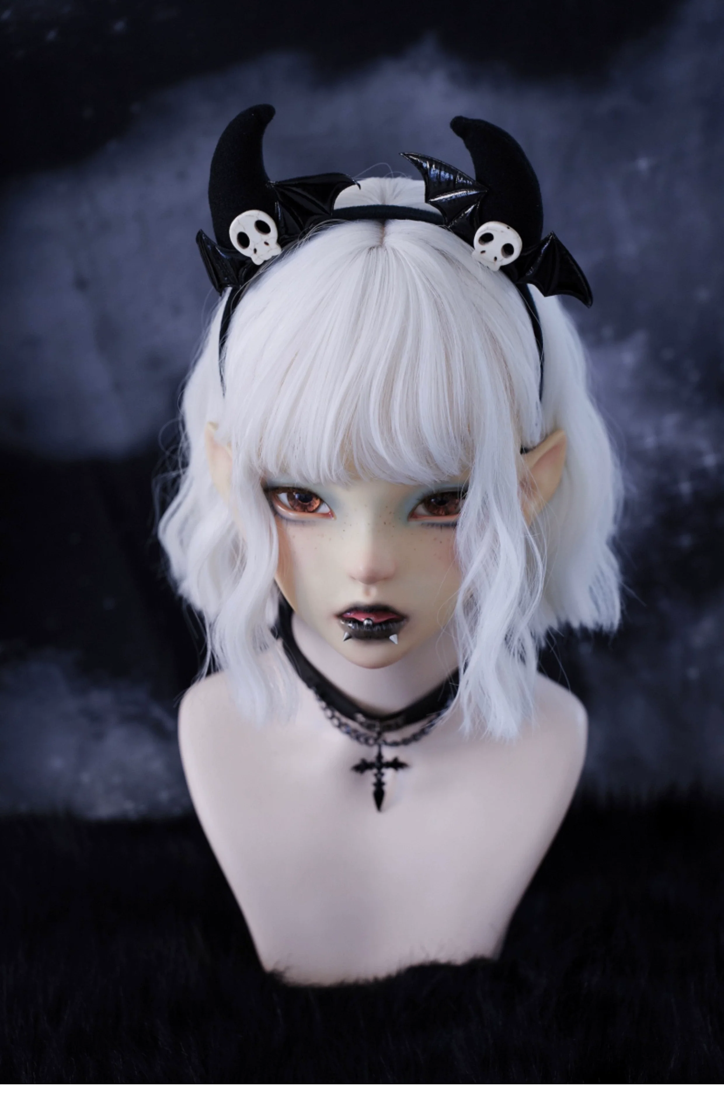Strange Sugar - Gothic Hair Accessories Set Skulls Sharks Lolita Clips Headbands - Image 18