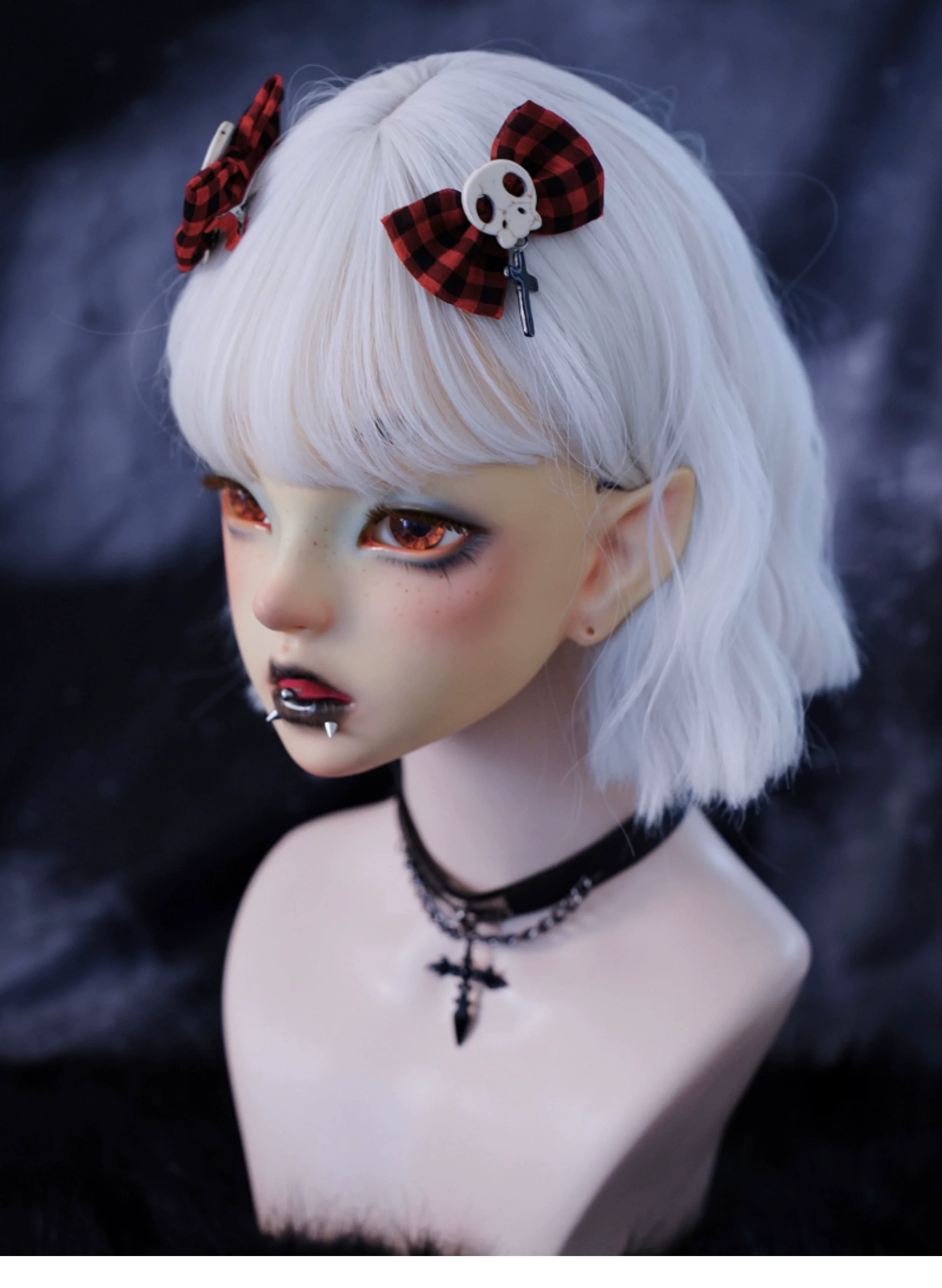 Strange Sugar - Gothic Hair Accessories Set Skulls Sharks Lolita Clips Headbands - Image 20
