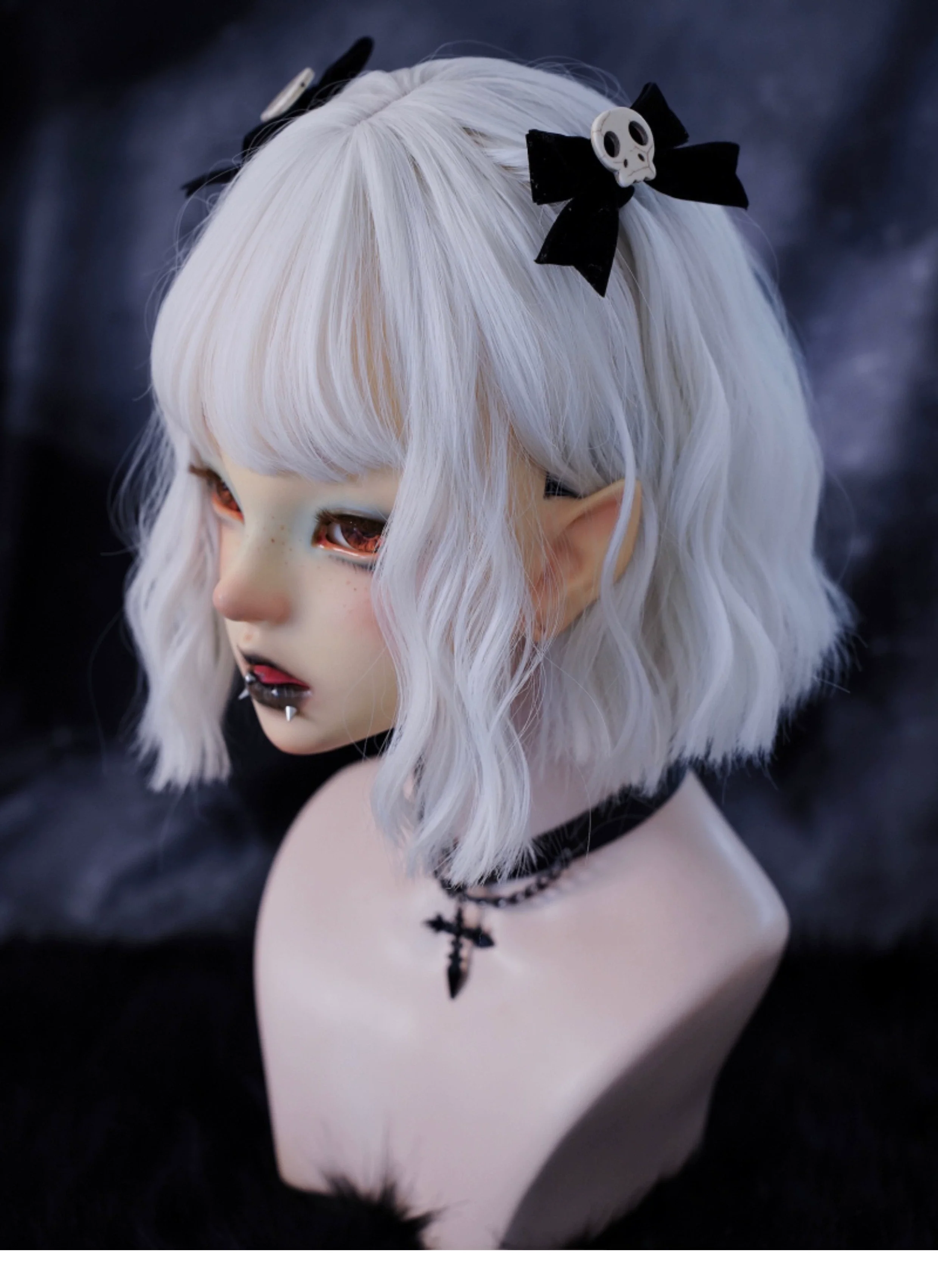 Strange Sugar - Gothic Hair Accessories Set Skulls Sharks Lolita Clips Headbands - Image 21